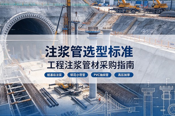 韶关注浆管选型标准