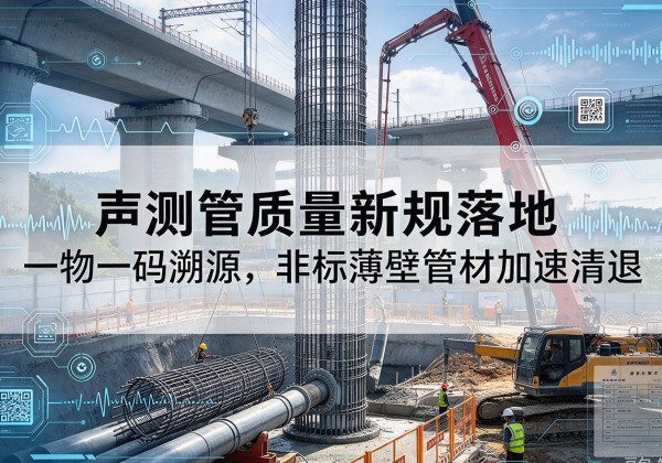 韶关声测管质量新规落地，一物一码溯源，非标薄壁管材加速清退